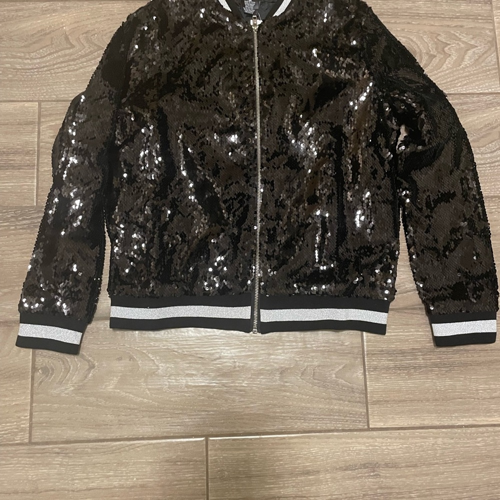 Sequin Bomber Jacket